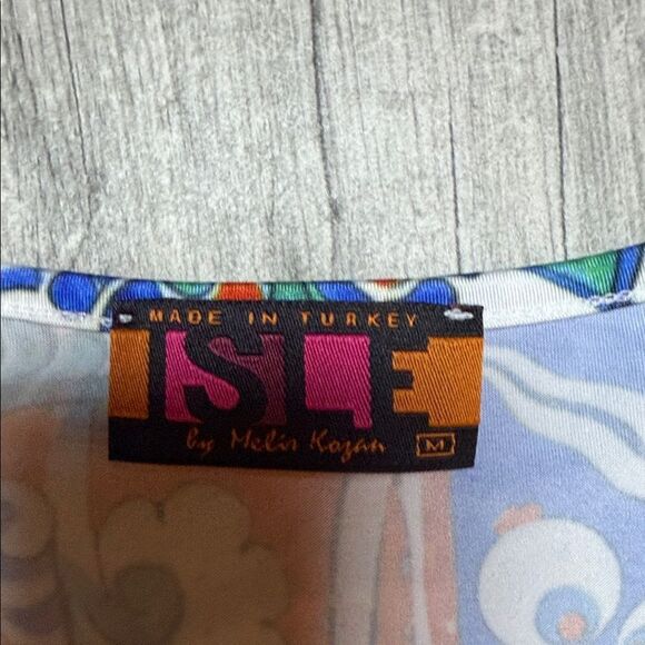 Isle By Melis Kozan Colorful Floral Pattern Sleeveles Dress Size M - Picture 2 of 11